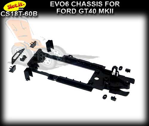 SLOT.IT CHASSIS CS18T-60B - Ford GT40 MKII (EVO 6)