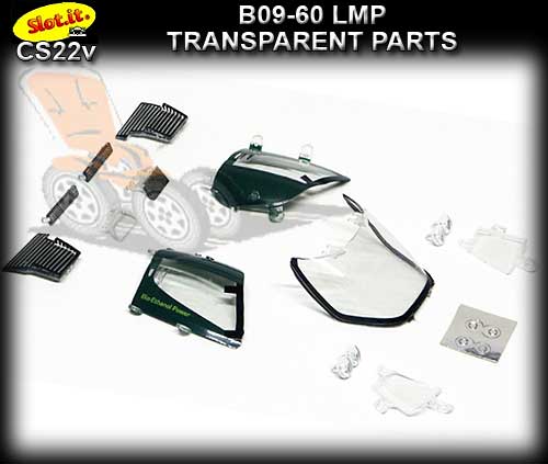 SLOT.IT BODY PARTS CS22V - Lola B09-60 LMP Transparent Parts