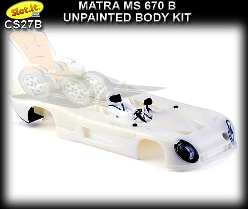SLOT.IT BODY KIT CS27B - Unpainted Body Kit - Matra MS670B