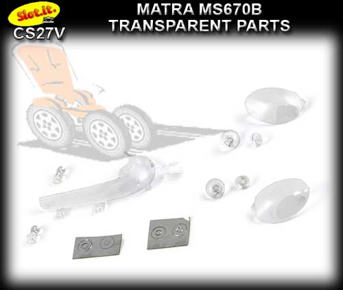 SLOT.IT BODY PARTS CS27V - Matra MS670B Transparent parts