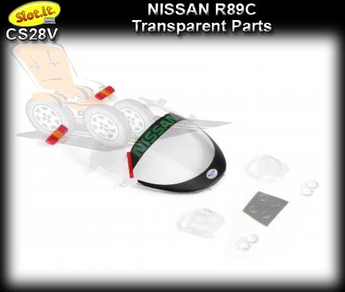 SLOT.IT BODY PARTS CS28V - Nissan R89C Transparent parts