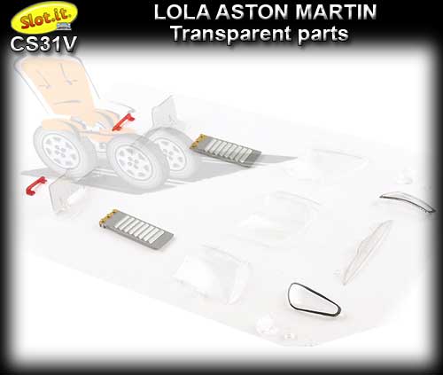 SLOT.IT BODY PARTS CS31V - Lola Aston Martin transparent parts