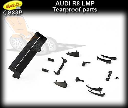 SLOT.IT BODY PARTS CS33P - Audi R8 LMP tearproof parts