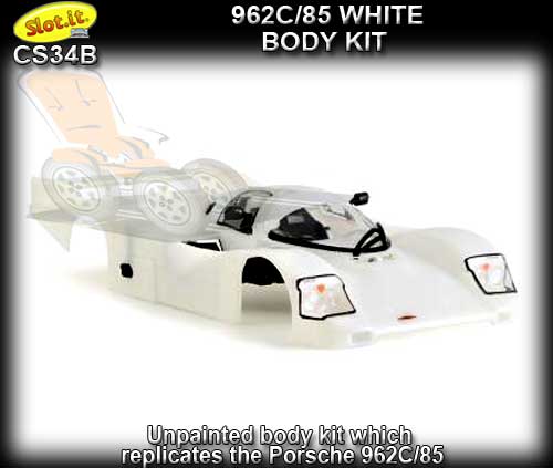 SLOT.IT BODY KIT CS34B - Unpainted Body Kit - Porsche 962C/85