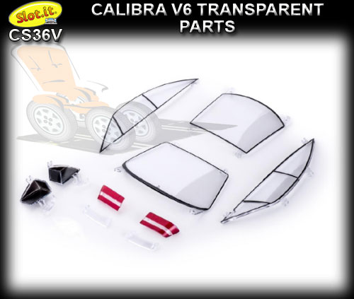 SLOT.IT BODY PARTS CS36V - Opel Calibra V6 transparent parts