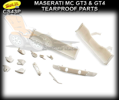 SLOT.IT BODY PARTS CS43P - Maserati MC GT3 & GT4 Tearproof parts
