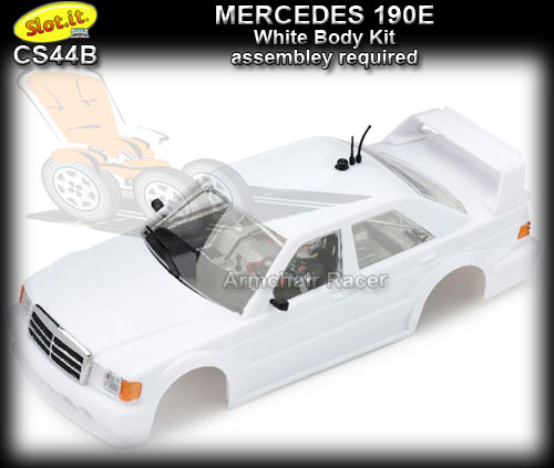 SLOT.IT BODY KIT CS44B - Unpainted Body Kit - Mercedes190E