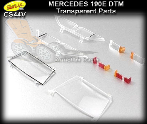 SLOT.IT BODY PARTS CS44V - Mercedes 190E DTM transparent parts