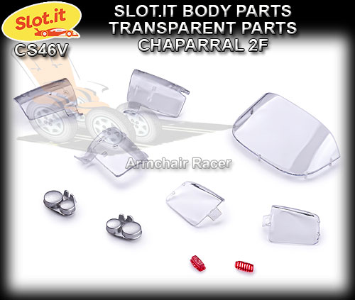 SLOT.IT BODY PARTS CS46V - Chaparral 2F transparent parts
