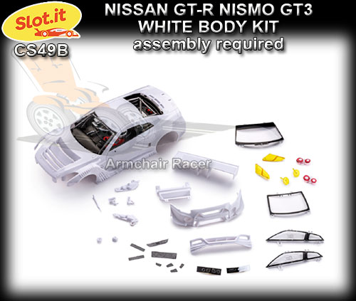 SLOT.IT BODY KIT CS49B - Unpainted Body Kit - GT-R Nismo GT3
