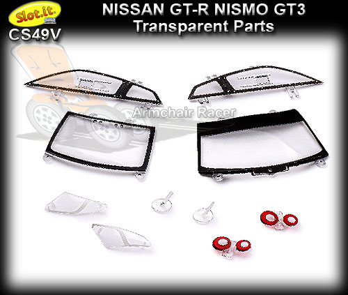 SLOT.IT BODY PARTS CS49V - Nissan GT-R Nismo transparent parts