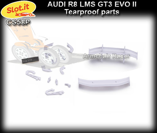 SLOT.IT BODY PARTS CS58P - Audi R8 LMS GT3 EVO II tearproof part
