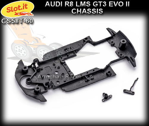SLOT.IT CHASSIS CS58T-60 - Audi R8 LMS GT3 EVO II chassis
