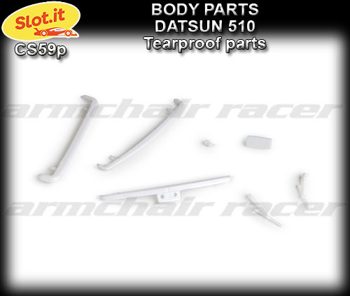 SLOT.IT BODY PARTS CS59P - Datsun 510 tearproof parts