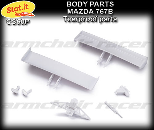 SLOT.IT BODY PARTS CS60P - Mazda 767B tearproof parts