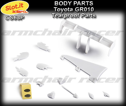 SLOT.IT BODY PARTS CS63P - Toyota GR010 tearproof parts