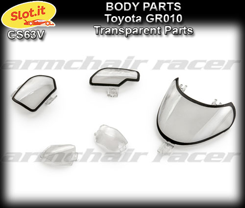 SLOT.IT BODY PARTS CS63V - Toyota GR010 transparent parts