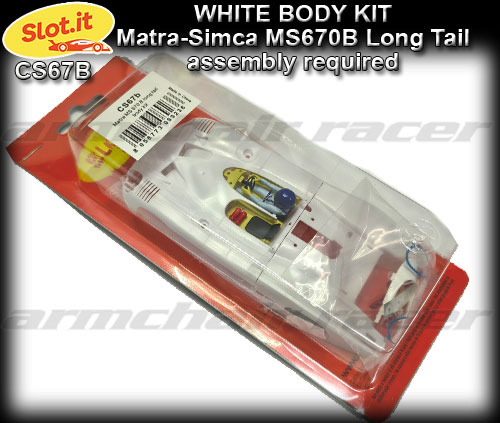 SLOT.IT BODY KIT CS67B - Unpainted Body Kit - Matra-Simca MS670B
