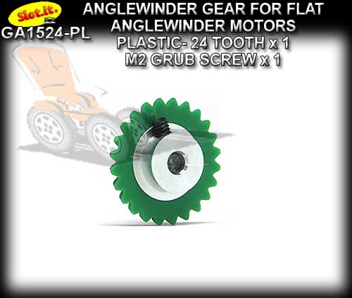 SLOT.IT GEARS GA1524PL - 24T Flat Anglewinder Spur Alu/Polimer