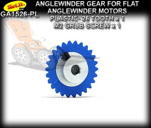 SLOT.IT GEARS GA1526PL - 26T Flat Anglewinder Spur Alu/Polimer