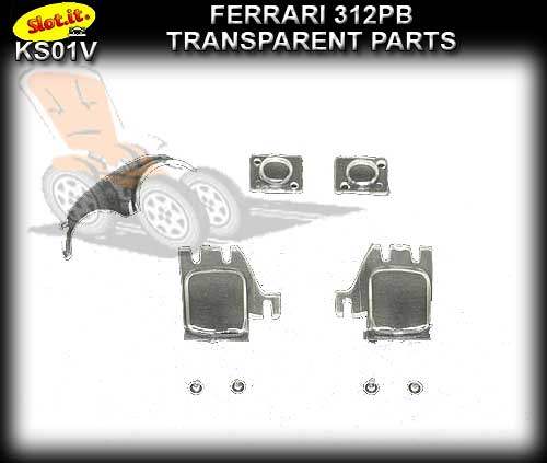 SLOT.IT BODY PARTS KS01V - Ferrari 312PB Transparent Parts