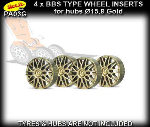 SLOT.IT WHEEL INSERT PA03G - BBS Gold type wheel inserts