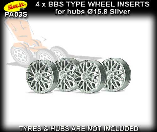SLOT.IT WHEEL INSERT PA03S - BBS Silver type wheel inserts