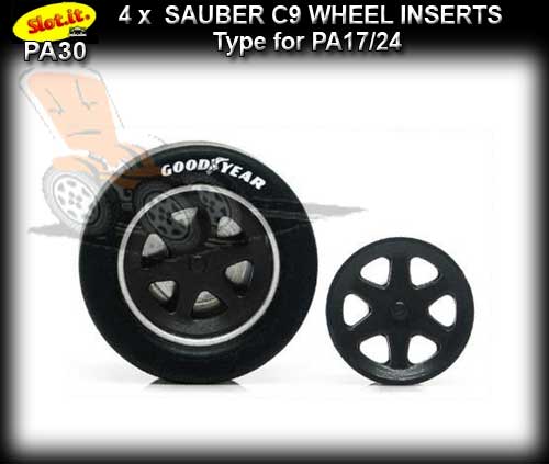 SLOT.IT WHEEL INSERT PA30 - Sauber C9 type wheel inserts