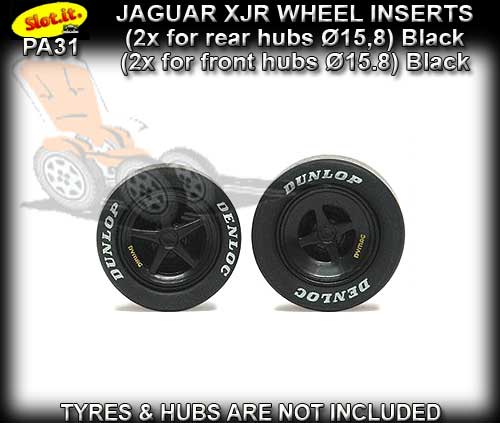 SLOT.IT WHEEL INSERT PA31 - Jaguar XJR type wheel inserts