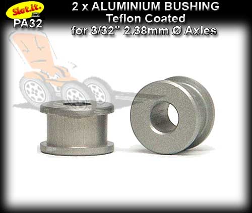 SLOT.IT AXLE BUSHES PA32 - Aluminium Bushes for 3/32" Axles
