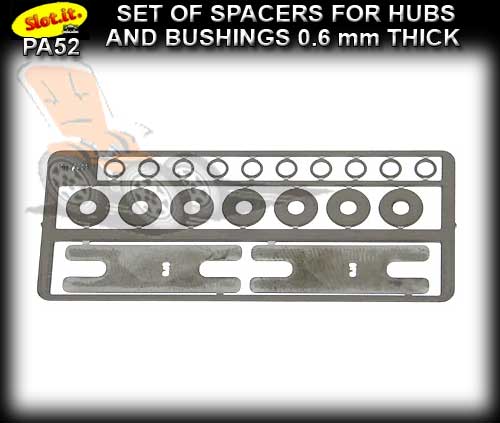 SLOT.IT SPACERS PA52 - set of spacers for hubs and bushings