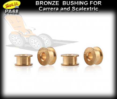 SLOT.IT AXLE BUSHES PA68 - Bronze Bushes for 3/32" 2.38mm Axles