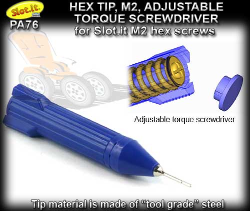 SLOT.IT ALLEN KEY PA76 - Hexagonal M2 0.95mm screwdriver