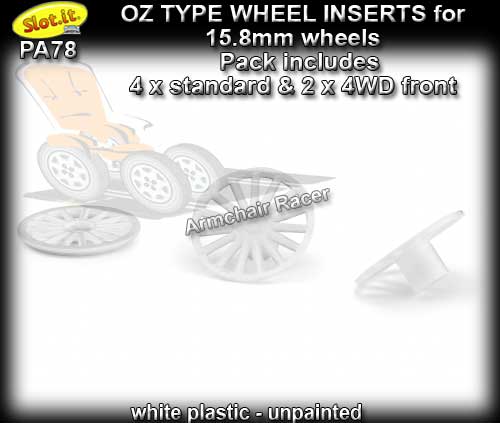 SLOT.IT WHEEL INSERT PA78 - OZ type for 15.8mm