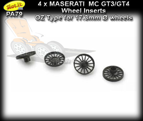SLOT.IT WHEEL INSERT PA79 - Maserati MC GT3/GT4 inserts