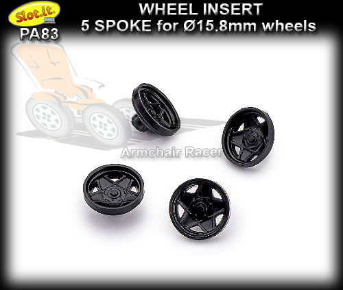 SLOT.IT WHEEL INSERT PA83 - 5 spoke for 15.8mm