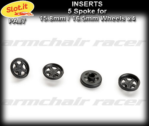 SLOT.IT WHEEL INSERT PA87 - 5 spoke for 15.8mm / 16.5mm
