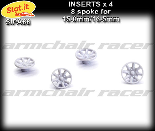 SLOT.IT WHEEL INSERT PA88 - 8 spoke for 15.8mm / 16.5mm