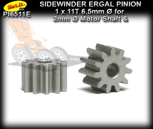 SLOT.IT GEARS PI6511E - 11T Sidewinder Ergal Pinion Gear (6.5mm)