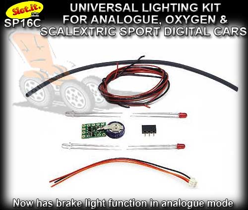 SLOT.IT LIGHTING KIT SP16C - Universal kit for Analogue SSD & O2