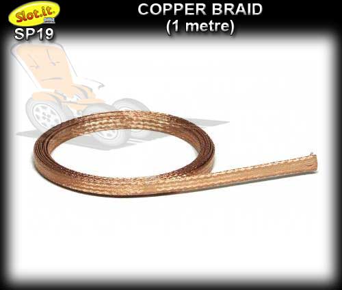 SLOT.IT BRAID SP19 - Copper Braid - 1 metre roll