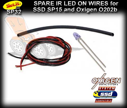 SLOT.IT DIGITAL CHIP SP32 - Spare IR LED on wires - SSD,D132, O2