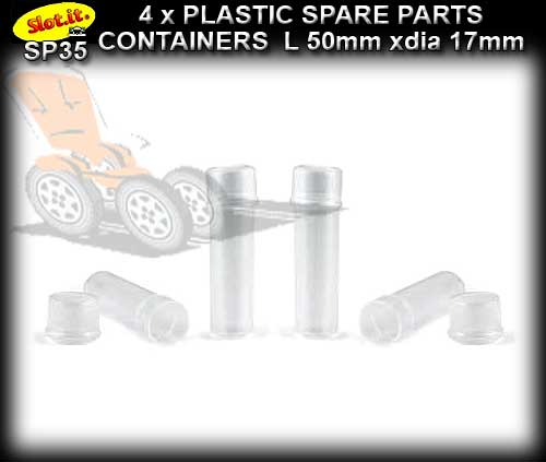 SLOT.IT CONTAINER SP35 - plastic spare parts containers x 4