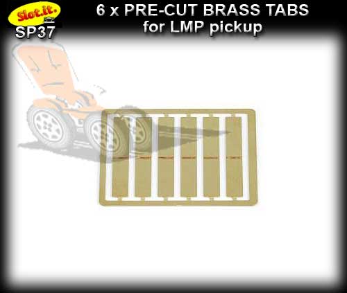 SLOT.IT BRAID SP37 - Pre-cut brass tabs for LMP pick-ups x 6