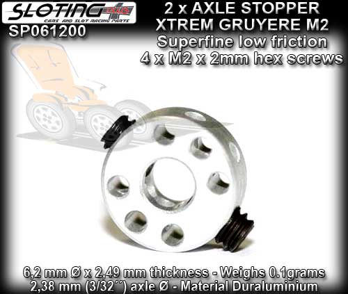 SLOTING PLUS AXLE STOPPER SP061200 - Stopper with 2 x M2 screws