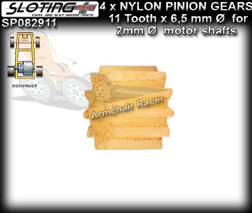 SLOTING PLUS PINION GEARS SP082911 - 11 t Sidewinder Pinion Gear