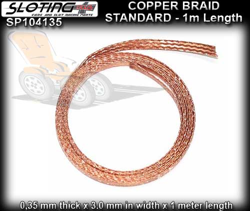 SLOTING PLUS BRAID 104135 - Copper Braid 1 metre roll