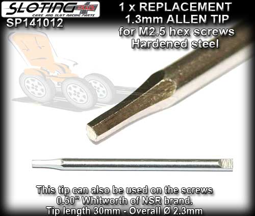 SLOTING PLUS SP141012 - replacement M2.5 hex screwdriver tip