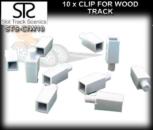 STS CLIPS CFW10 - Clips for Wooden track (pack of 10)