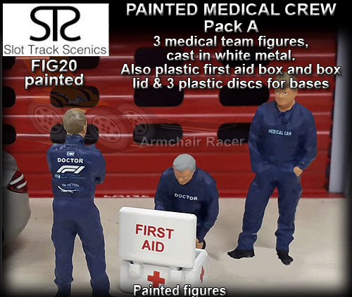 STS FIGURES FIG20 PAINTED - Medical Crew - pack A - 3 figures